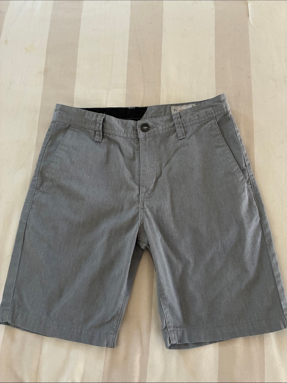 Volcom Men's Grey Flat Front Shorts